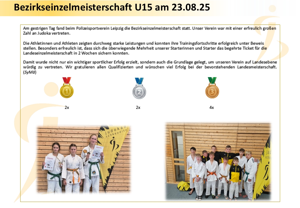 Bezirkseinzelmeisterschaft U15