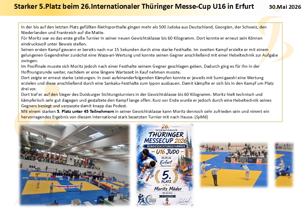 Int. Th&uuml;ringer Messe-Cup U16